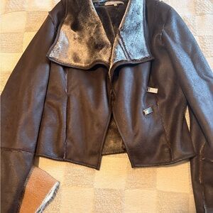 Brown Faux Fur Women's Jacket